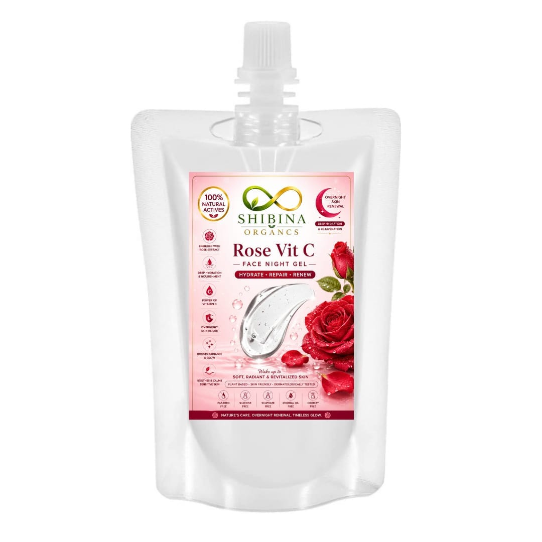 Shibina Organcs Rose Vit C Face Night Gel