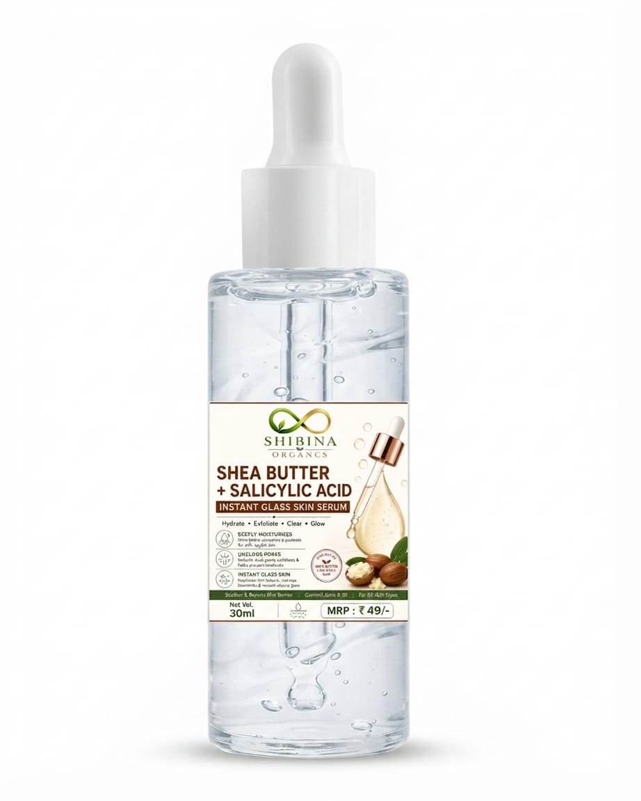 SHIBINA ORGANIC SHEA BUTTER+SALICYLIC ACID INSTANT GLASS SKIN SERUM