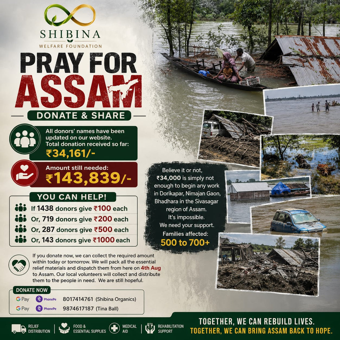 Assam  Flood Relief Mission