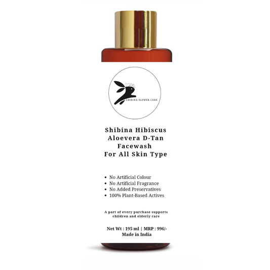 Shibina Hibiscus Aloevera De tan Face wash For All Skin Type