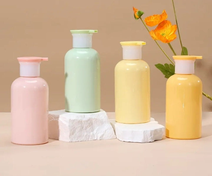 300ml Colourful Pump Bottle with Cosmetic products ( Ready For Third Party Manufacturing )