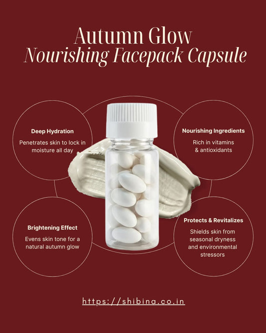 Shibina Autmn Glow Nourishing Face pack Capsules
