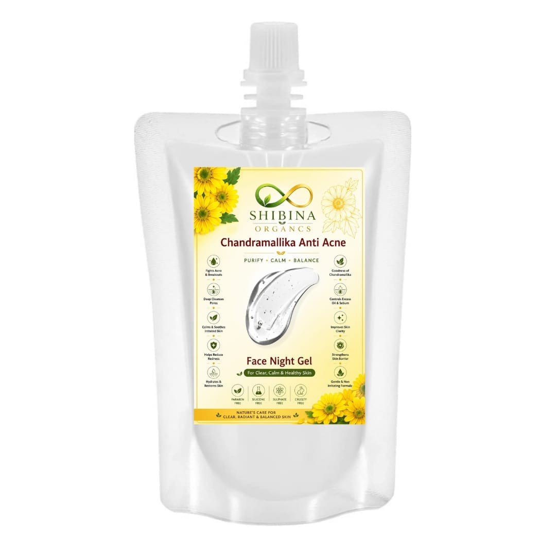 Shibina Organcs Chandramallika Anti Acne Face Night Gel