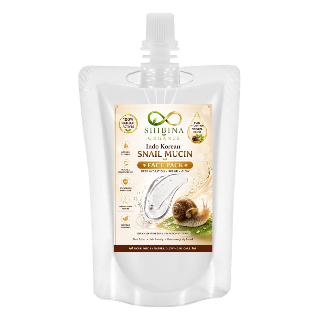 Shibina Organcs Indo Korean Snail Mucin Face Pack gel