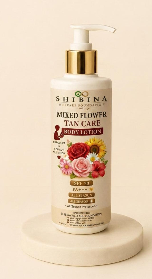 Shibina Mixed Flower Tan Care Body Lotion