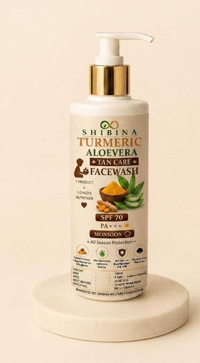 Shibina Turmeric Aloevera Tan Care Face Wash