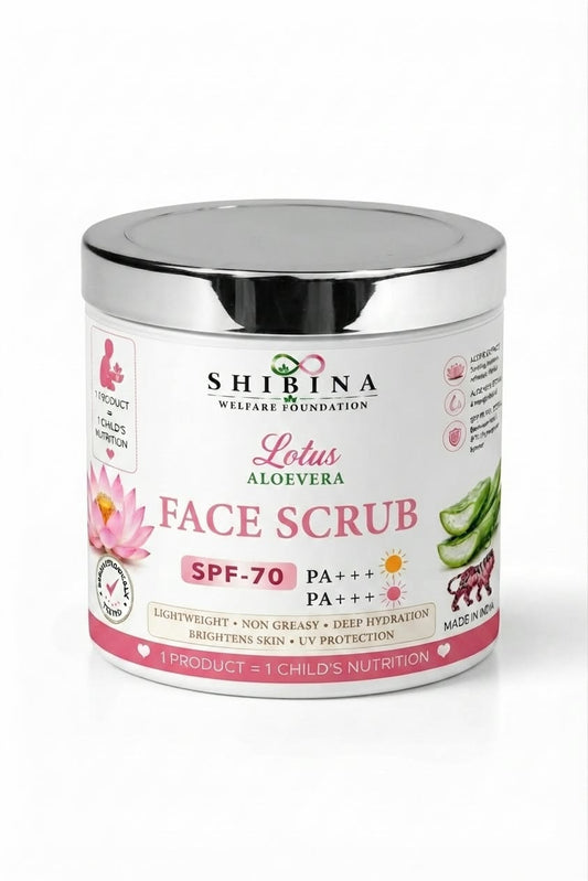Shibina Lotus Aloe Vera Face Scrub SPF 70 PA+++