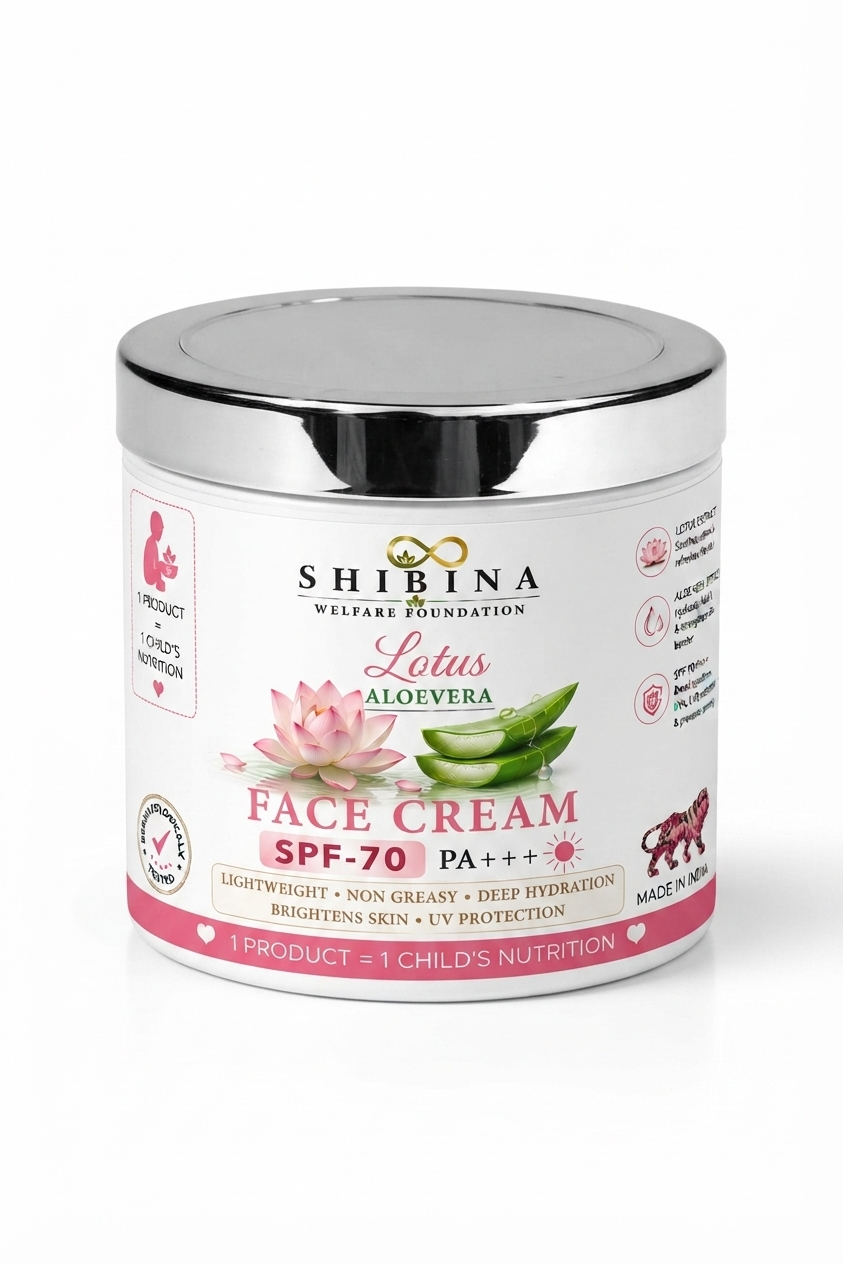 Shibina Lotus Aloe Vera Face Cream  SPF 70 PA+++
