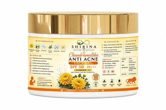Shibina Chandramallika Anti Acne Face gel SPF-50 PA+++