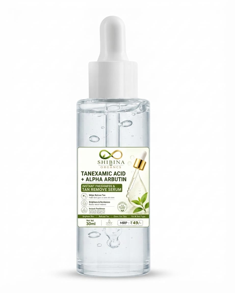 SHIBINA ORGANIC TANEXAMIC ACID+ALPHA ARBUTIN INSTANT FRESHNESS & TAN REMOVE SERUM