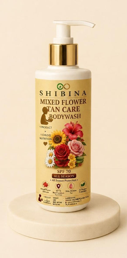 Shibina Mixed Flower Tan Care All Season Body Combo