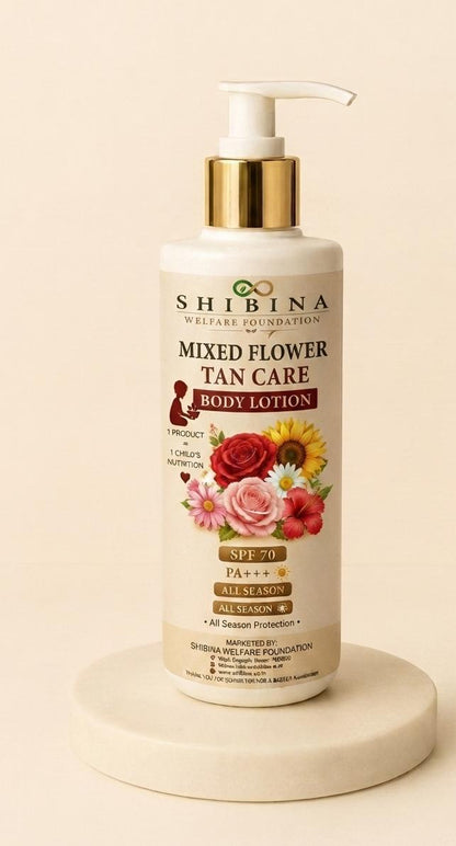 Shibina Mixed Flower Tan Care All Season Body Combo